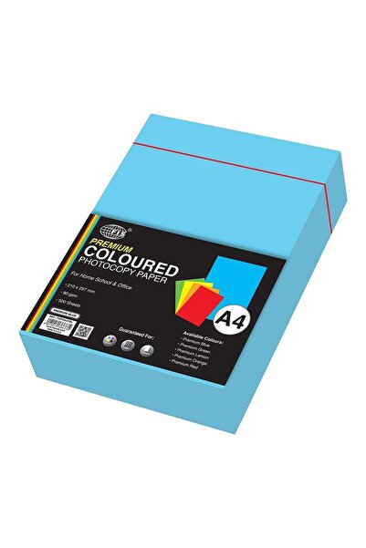 Generic FIS Premium Color Photocopy Paper, 500 Sheets, 80 gsm, Premium Blue C...