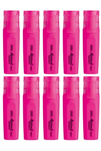 Generic 10-Piece Highlighter Pink Ink