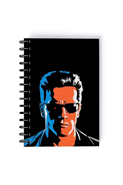 Generic Arnold Face Printed Spiral A5 Notebook Grey/Black