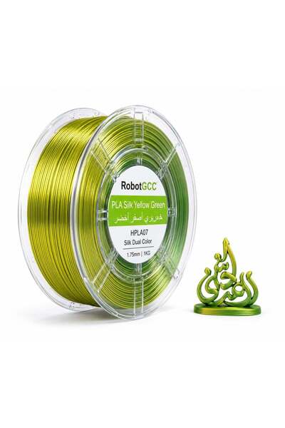 Generic PLA Silk Yellow Green Gradient 1.75mm 3D Printer Filament – Premium D...