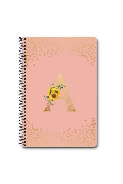 Generic Designer A5 Spiral Notebook Memo Notepad Journal - Custom Monogram In...
