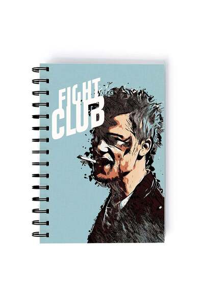 Generic Fight Club Quote Printed Spiral A5 Notebook Green/White/Blue