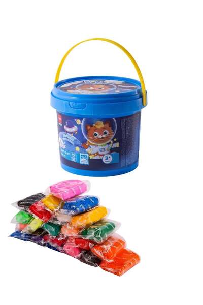 Generic 24-Piece Soft Clay Bucket Set Multicolour