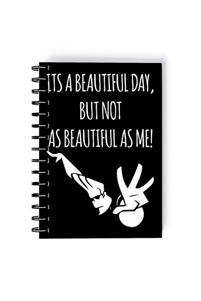 Generic Johnny Bravo Printed Spiral A5 Notebook Black/Yellow