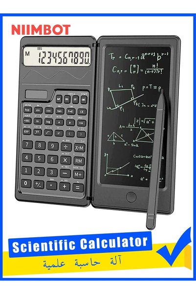 Generic S3 Solar Scientific Calculator with Erasable Writing Tablet, Foldable...