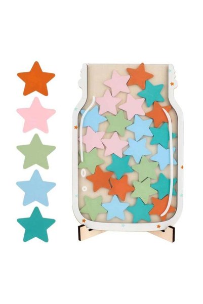 Generic Star Jar Reward System Reward Jar Kids Incentive Reward Star Jar with...