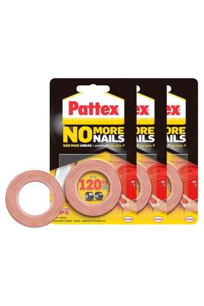 Generic Pattex No More Nails Mounting Tape | All Purpose Double-Sided Foam Ta...