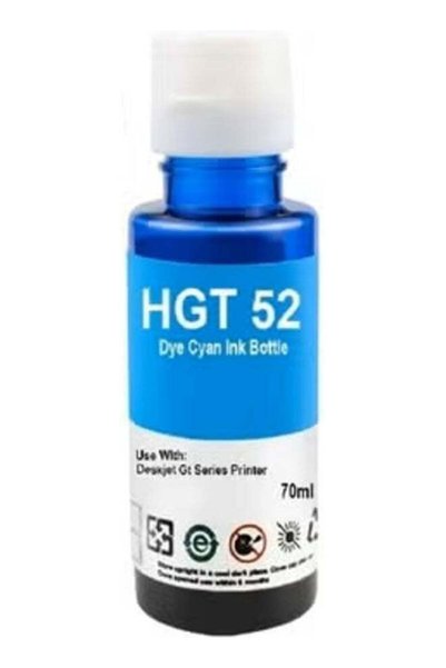 Generic GT52 Compatible with HP Ink Tank Printers, Cyan