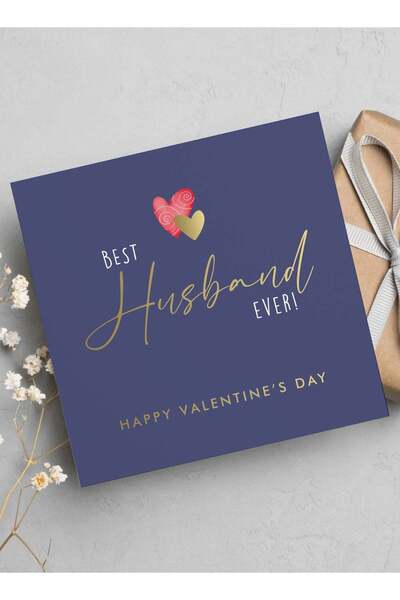 Generic Best Husband Ever Valentine’s Day Greeting Card – Romantic & Heartfel...
