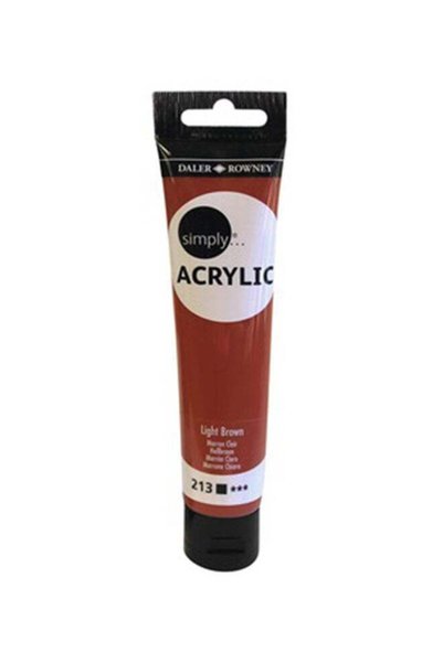 Generic Acrylic Colour Tube Light Brown