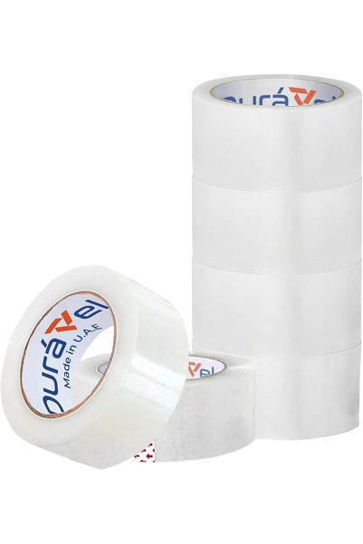 Generic Duravel Clear Tape - Heavy Duty Packaging Tape, 6 pcs, 2 inch x 50 YDs