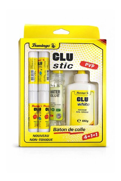 Generic Glue Set PVP Glue Sticks, Water Glue & White Glue – Safe & Washable F...