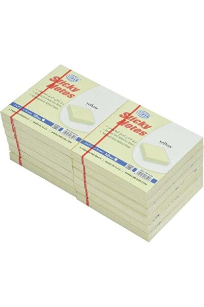 Generic FIS Sticky Notes, Yellow, 3 x 3 Inch, 100 Sheets per Pad, Pack of 12 ...