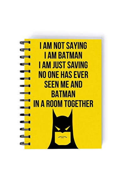 Generic Spiral A5 Notebook Batman Funny Dark Knight Retro Comic Not Saying Ba...