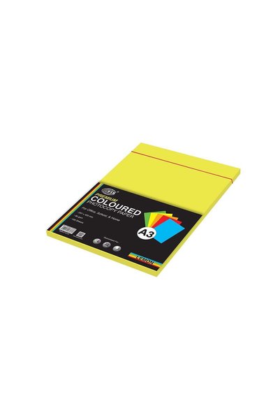 Generic FIS Premium Color Photocopy Paper, 100 Sheets, 80 gsm, Premium Lemon ...