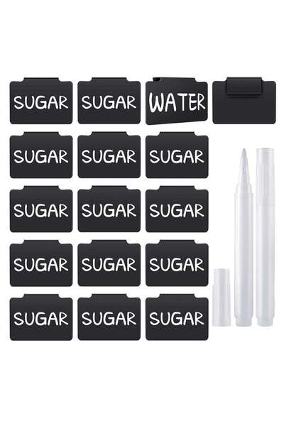 Generic Plastic Basket Bin Label Clip Price Tag Holders with White Chalk Mark...