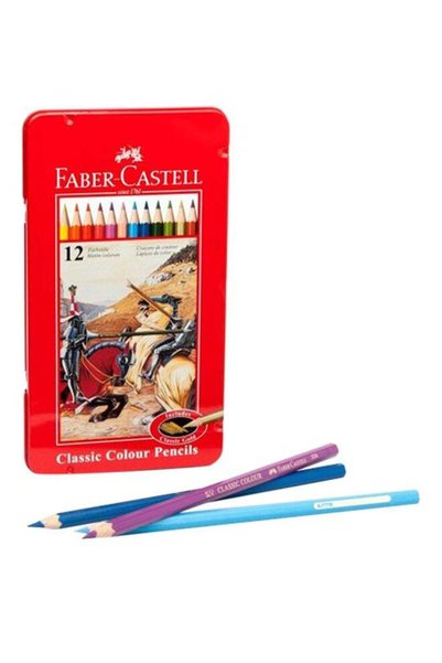 Generic 12-Piece Classic Colour Pencil Set Multicolour