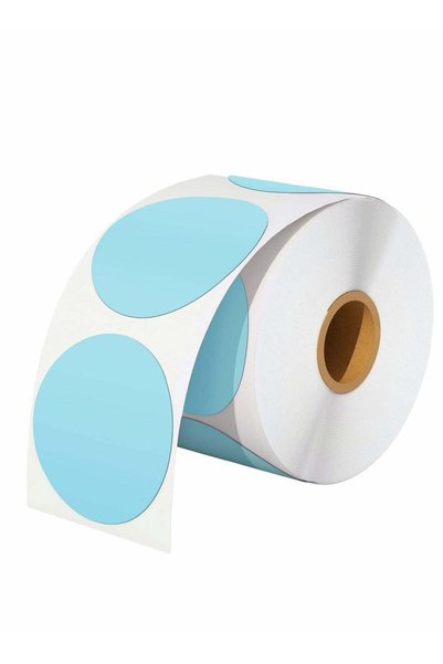 Generic Thermal Sticker Labels, 5cm Pink Self-Adhesive Round Direct Multi-Pur...