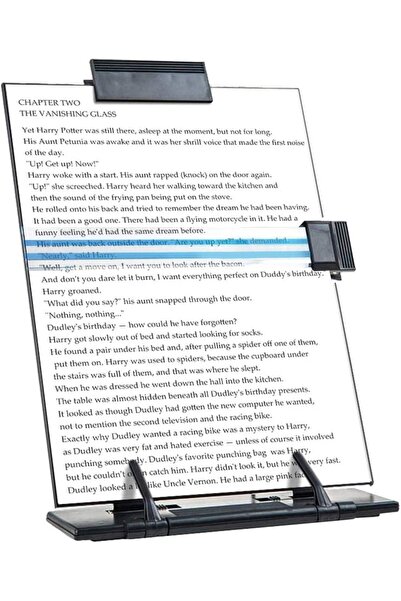 Generic Black Metal Reading Shelf, Typing Shelf, Desktop Document Holder with...