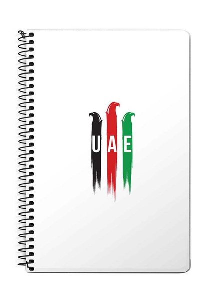 Generic Uae Falcons A5 Spiral Notebook White