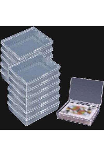 Generic 8 Pcs Clear Plastic Playing Card Storage Box – Sturdy PP Card Deck Ho...