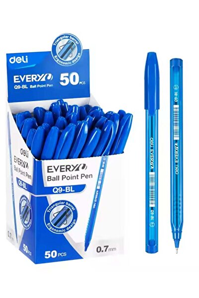Generic 50-Piece Every Ballpoint Pen 0.7mm Tip Blue Ink