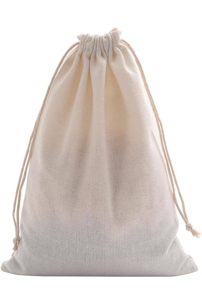 Generic Red Dot Gift Pack of 10 Natural Burlap Gift Bags with Drawstring - 15...
