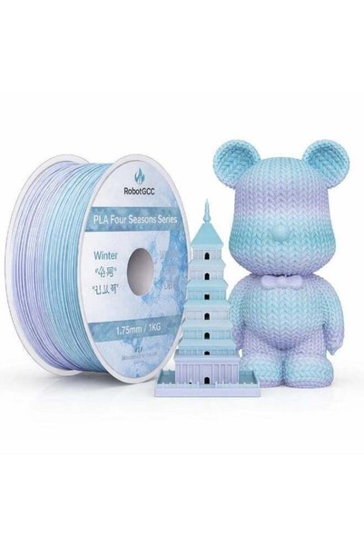 Generic RobotGCC PLA Winter Blue Purple Gradient 3D Printer Filament 1.75mm 1...