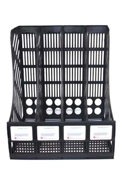 Generic 4 Slot Document Organizer Black