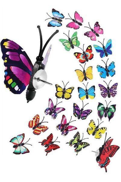 Generic 50 Packs Butterfly Thumb Tacks Decorative Push Pins Colorful Cute Pus...