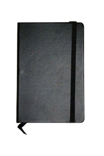 Generic A5 Notebook With Elastic Band Black