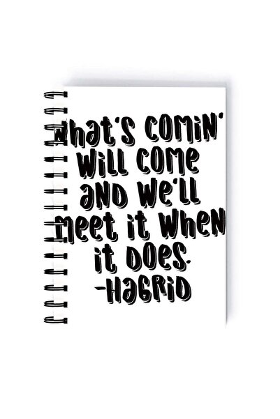 Generic Spiral A5 Notebook Harry Potter Hagrid Quote Movies Collection Hogwar...
