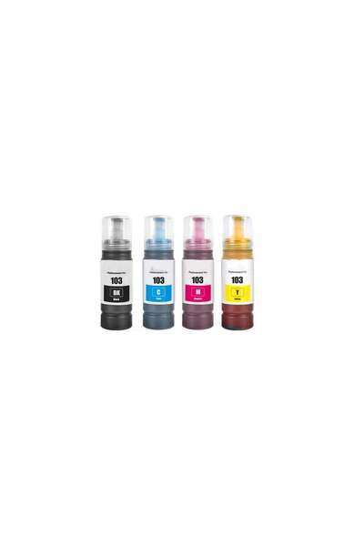 Generic 103 for EPSON for EcoTank ink Combo Set Full-Pack of 4 for L1110‎ L31...