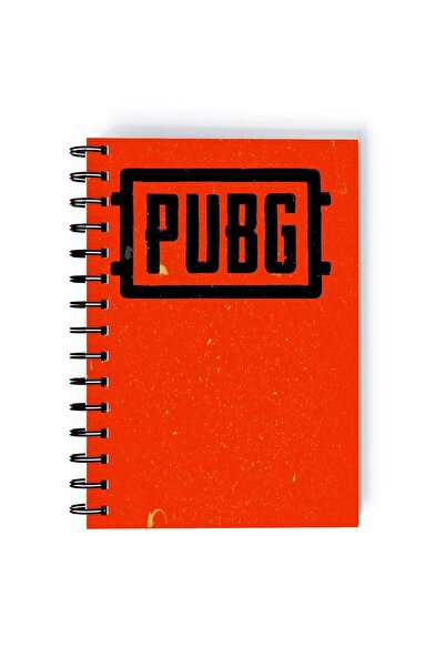 Generic Spiral A5 Notebook PUBG For Gaming Fan Logo Orange