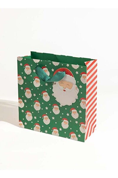 Generic Santa, Christmas Gift Bag, Green, Medium