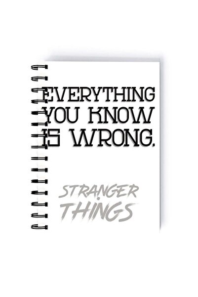 Generic Flying Bike Stranger Things Printed Spiral A5 Notebook Black/Yellow