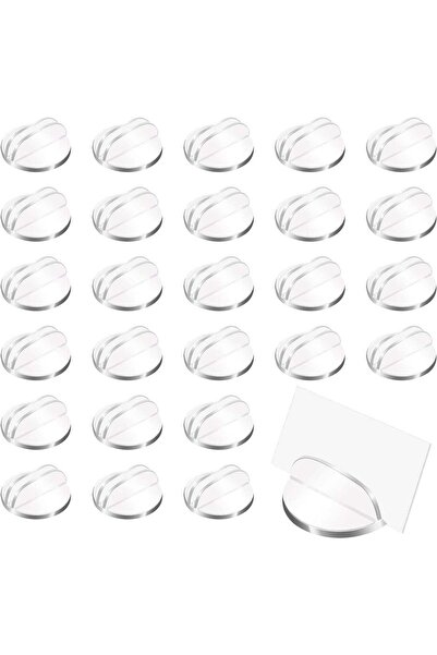Generic 50 Pieces Translucent Card Stands, Miniature Acrylic Bases, Game Plas...