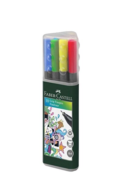 Generic 10-Pieces Fineliner Pen 0.4mm Multicolor