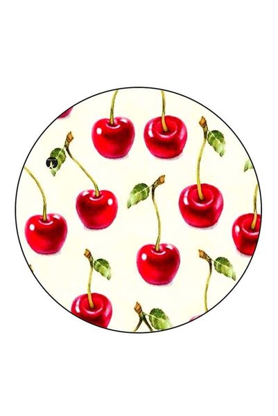 Generic Cheeries Printed Large Round Pin Badge Multicolour