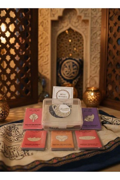 Generic 5 Packs Islamic Dua & Prayer Cards Set (Total 90 Cards) - Bilingual A...
