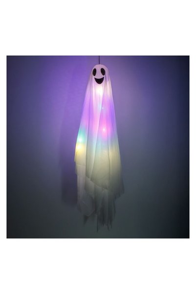 OEM Fantomă Suspendabila de Halloween cu LED 80x120 cm – ornament suspendabil...