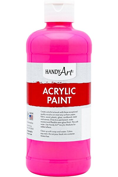 Handy Art طلاء أكريليك للطلاب 16 أونصة، أخضر فلورسنت