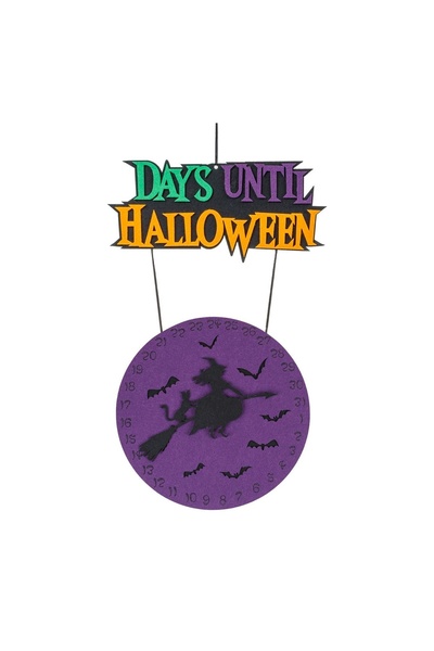 OEM Decorațiune de Halloween din Pasla Calendar cu Vrăjitoare Magnetica "DAYS...