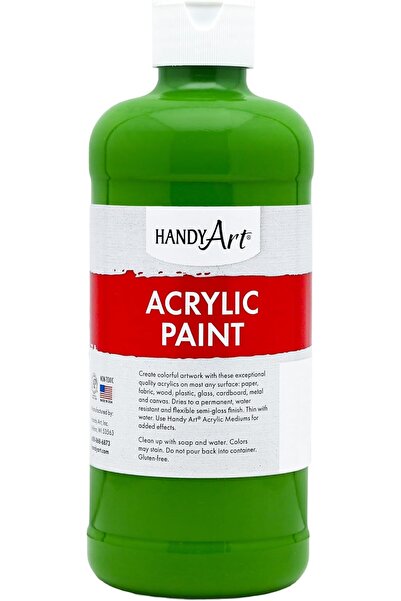 Handy Art طلاء أكريليك للطلاب 16 أونصة، أخضر فلورسنت