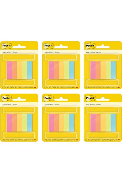 Post it Gift علامات صفحات لاصقة مقاس 0.5 × 1.75 بوصة (12.7 × 44.4 ملم) |   أل...