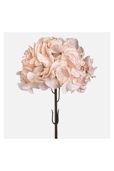 OEM Floare Artificiala cu Tulpina Lunga Hortensie Crem 66cm – floare artifici...