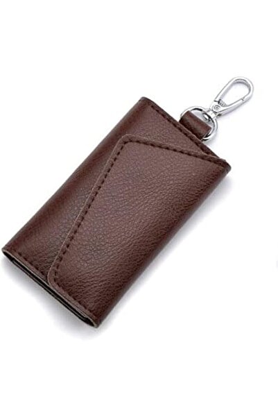 Other Key and Cards Wallets, Caw leather - Coffee color