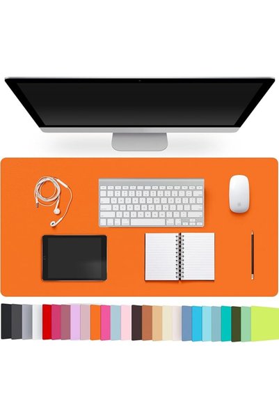 GENERAL Leather Desk Pad Protector,Non-Slip Desk Pad(Dark Gray, 31.5" x 15.7")