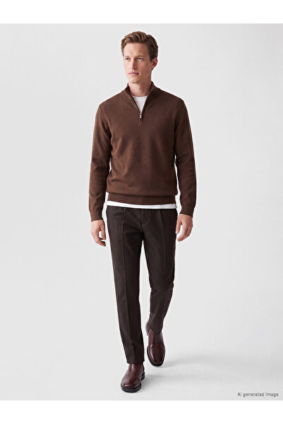 LC Waikiki Nevavm with Difference Southblue Brown Regular Fit Textured Fabric...
