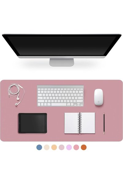 GENERAL Leather Desk Pad Protector,Non-Slip Desk Pad(Dark Gray, 31.5" x 15.7")